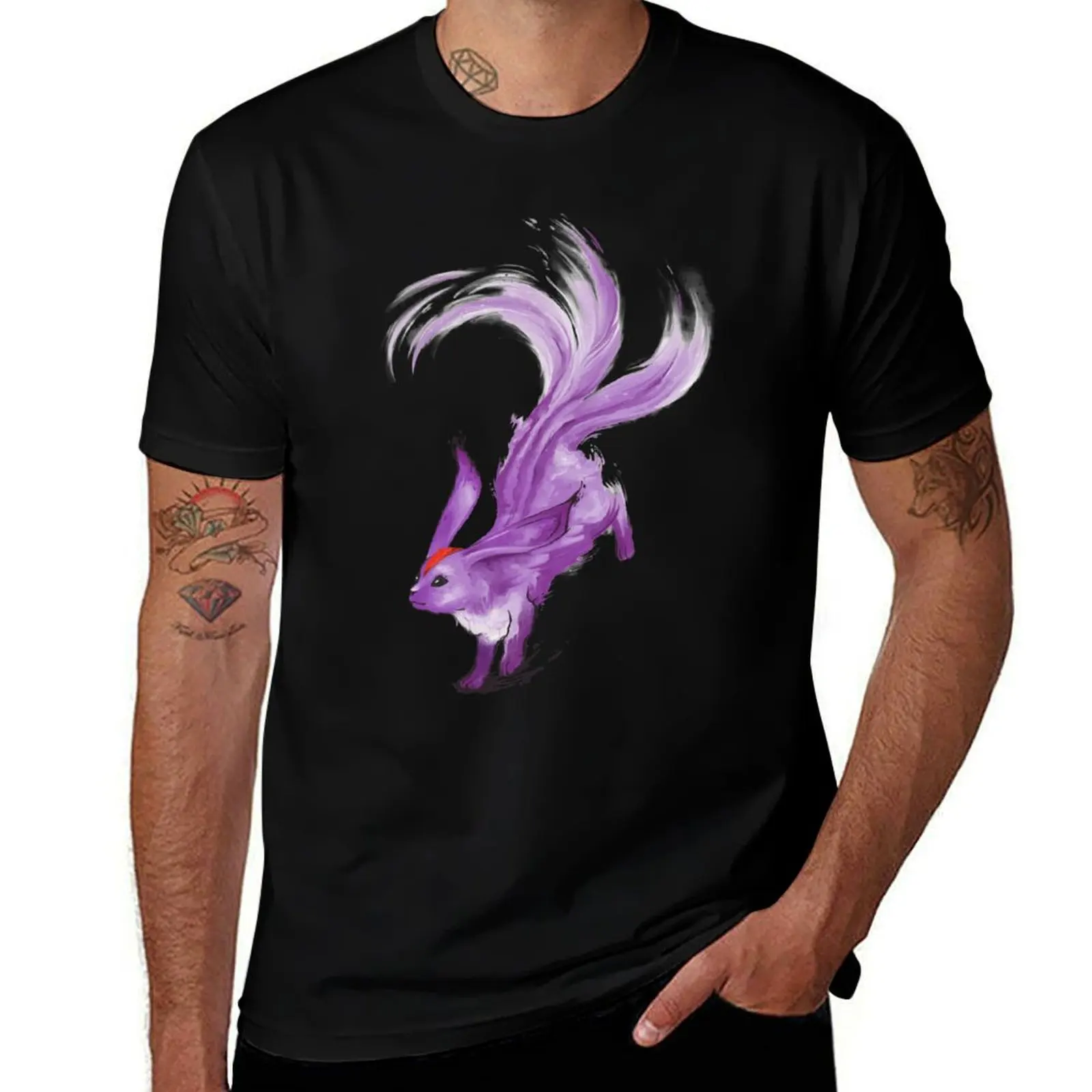 The Purple Carbuncle T-Shirt Vintage Style Printed Top T-Shirt