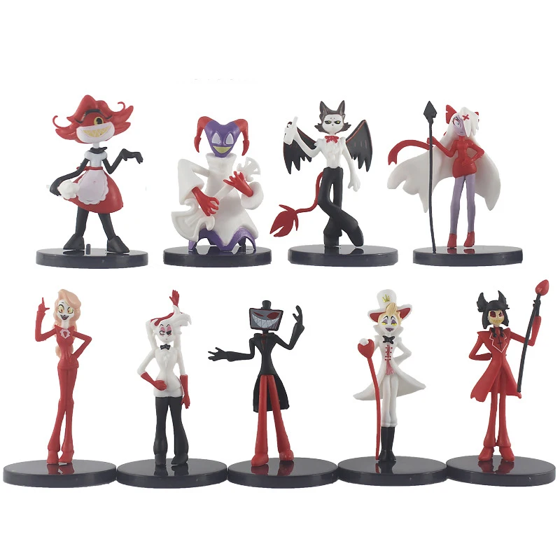 Hazbins Hotels Actionfiguren Anime Vox Charlie Morningstar Vaggie Ornament Automodell Anhänger Home Decor Kinder Klassisches Spielzeug Geschenk