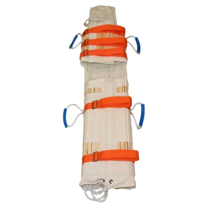 Stretcher, canvas wooden strip folding water rescue lift the wounded fixed, marine emergency rescue stretcher