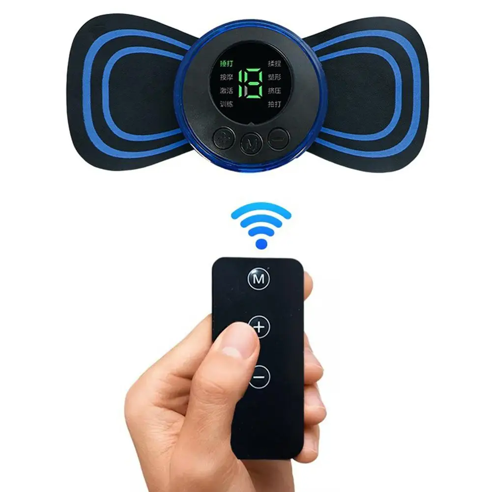 

1pcs Cervical Spine Patch Remote Control and Portable Massager with Patches for Full Body Massage with Multi-mode Adjustmen V0H5