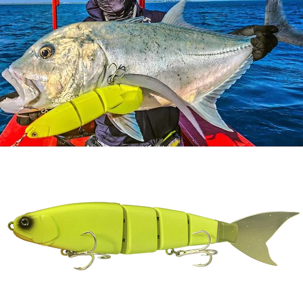 Musky Lure 23cm 105g Jointed Swimbait Floating Slow Sinking Claw Glide Bait For Big Game Wahoo Bass Pike Hard Balam Fishing Lure