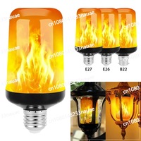 LED Flame Light 2835 Patch E27 Screw 5W Simulated Flame Effect Bar KTV Holiday Decorative Light Bulb