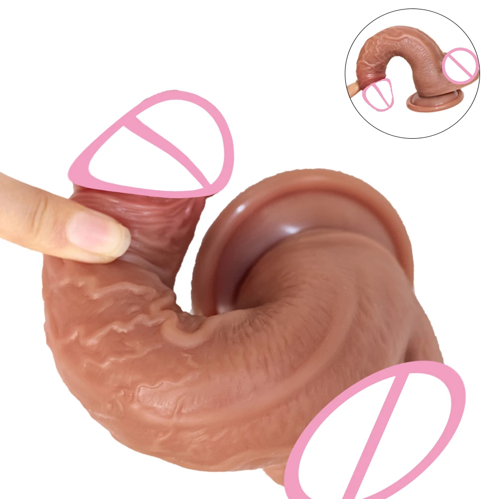 Realistic Dildos Big Penis Anal But Plug Soft Dildos with Suction Cup Skin Feeling Fake Cock G Spot Sex Toys for Women Adult 18