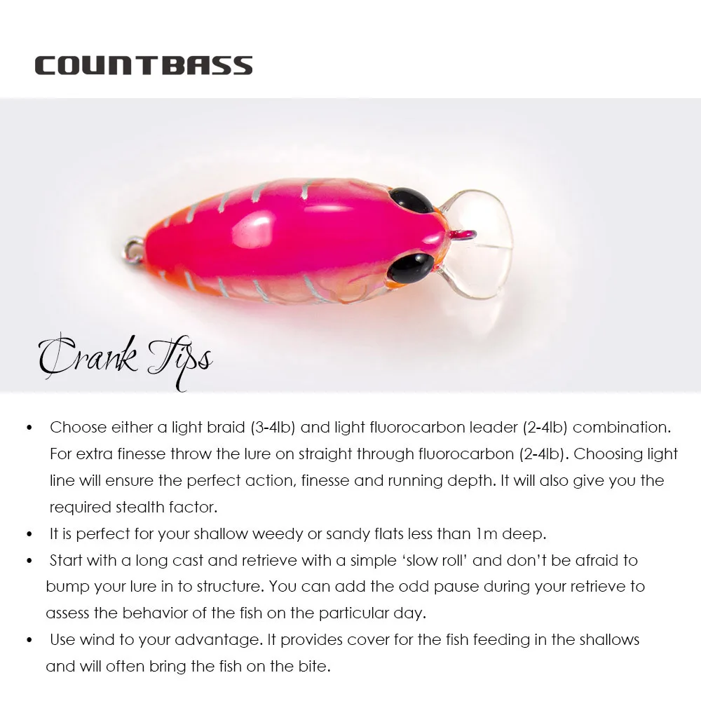 Countbass  Crankbaits With VMC Hooks 36mm 1-3/8\