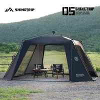 Tienda de campaña ShineTrip de gran tamaño, tienda de instalación rápida, impermeable, a prueba de sol, con revestimiento de plata, dosel para acampar, domo automático, tienda de campaña serie 05