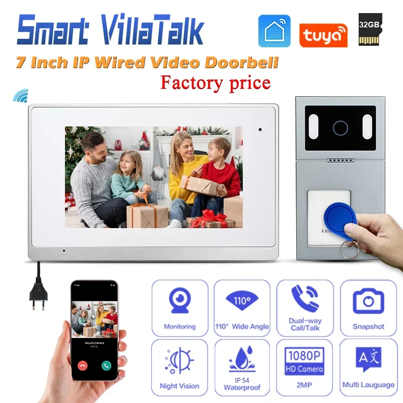 

Wholesale monitors up 99 pcs Write owners Customize Language touch doorbell release mobile intercom smart for home remote