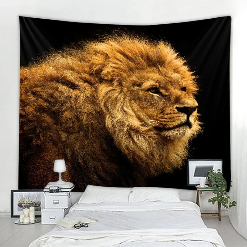 

VIKAMA Scandinavian Style Wild Aesthetic Tapestry Bedroom Wall Hanging Living Room Background Wall Decoration Home Wall Hanging