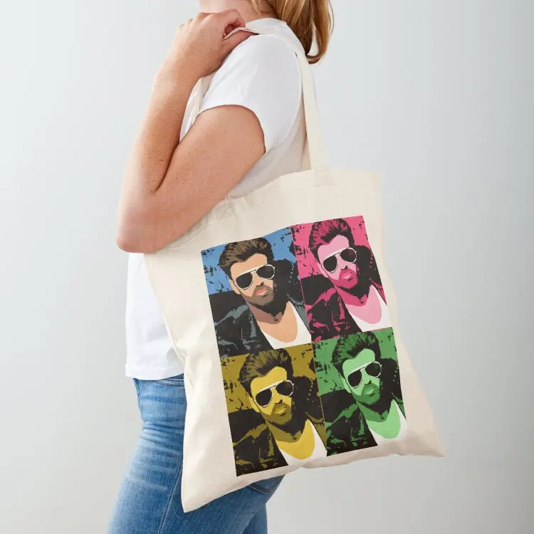 

George Michael Pop Art Tote Bag university shopper bag tote bag men's Big women Handbags women