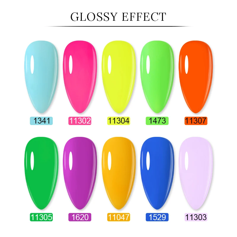 Arte Clavo Gel Nail Polish 15ml Neon Colors Semi Permanent Manicure Nail Art Gel Varnishes Hybrid Base Top Coat For Gel Polish