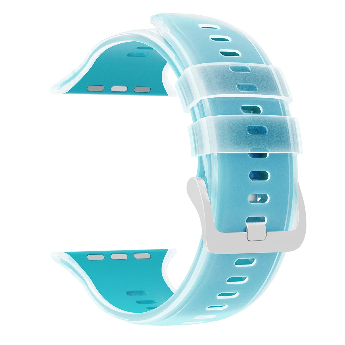 Durchscheinendes Silikonarmband für Apple Watch Ultra 3/2 49mm 46 45 44 42mm Sportarmband für iWatch S11 10 9 8 7 SE3 Ersatzarmband – Detail 19