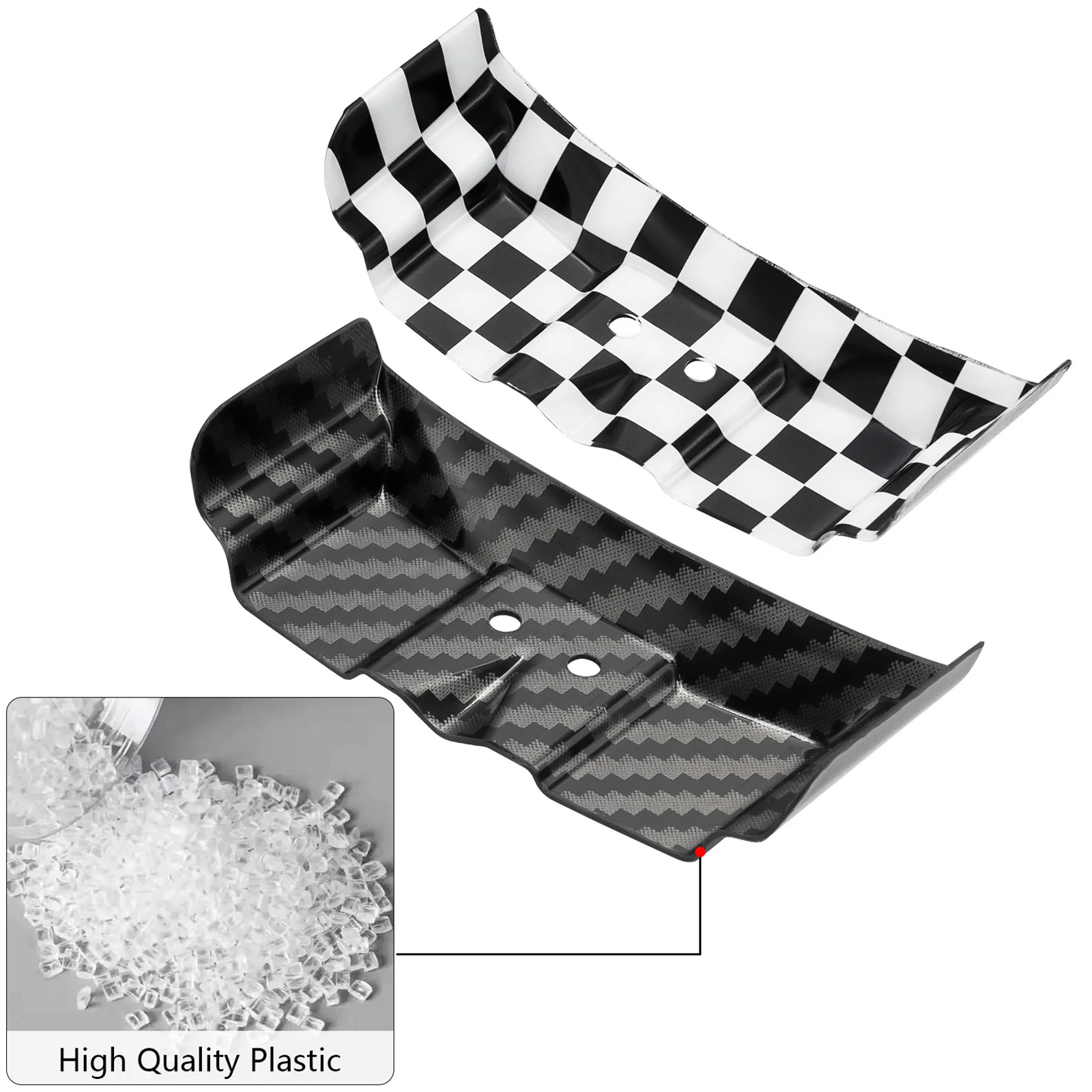 RC Tail Wing Rear Body Wing Spoiler Carbon Fiber Rear Wing for Losi 1/24 Micro-B 2WD Buggy Upgrade Parts Accessory