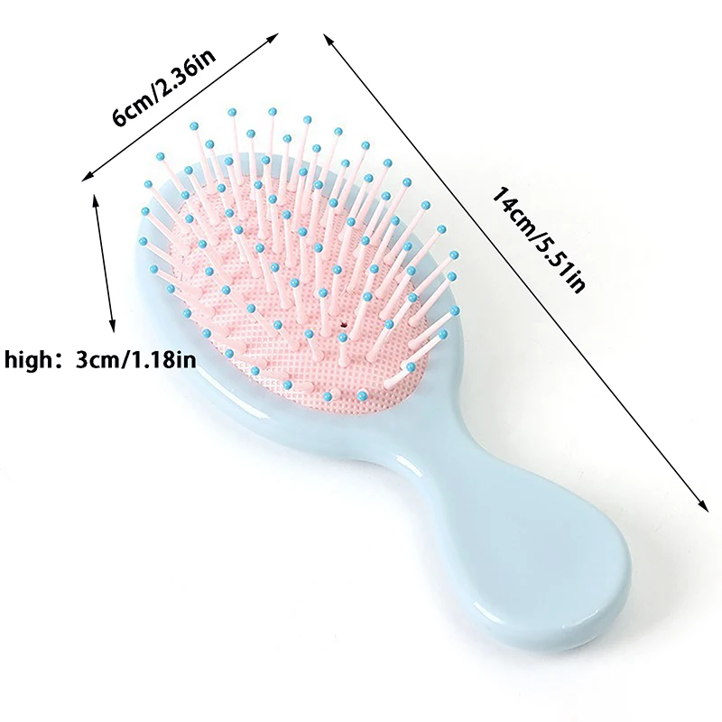 Cartoon Air Bag Hair Comb Mini Cute Head Massager Anti Static Styling Accessories Wet And Dry Portable Travel Hair Brush Gift