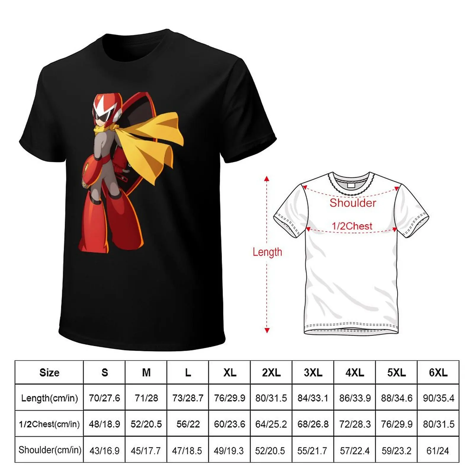 Megaman Xdive Protoman T-Shirt Breathable Mesh Panel T-Shirt