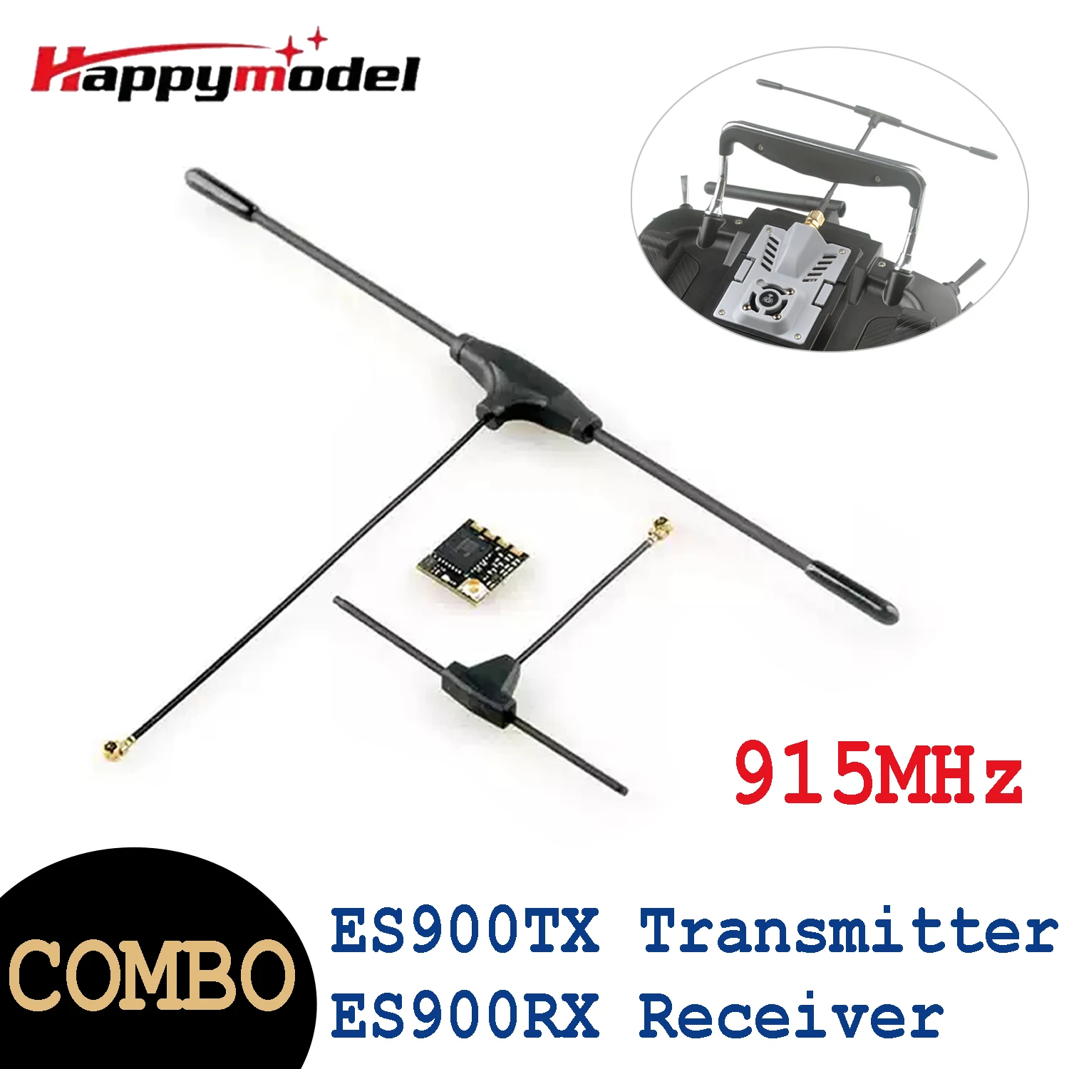 

Комплект HappyModel ELRS 915 МГц: модуль ES900TX (передатчик) и ES900RX (приемник) для радиоуправляемых FPV-самолетов и дальнобойных гоночных дронов