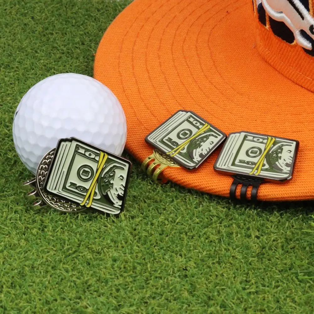 Golfhoedclip Balmarkering Hoedclip Kirsite Magnetische magnetische hoedclip Dollar Gemakkelijk uit te trekken Amerikaanse dollar Golfhoedclip