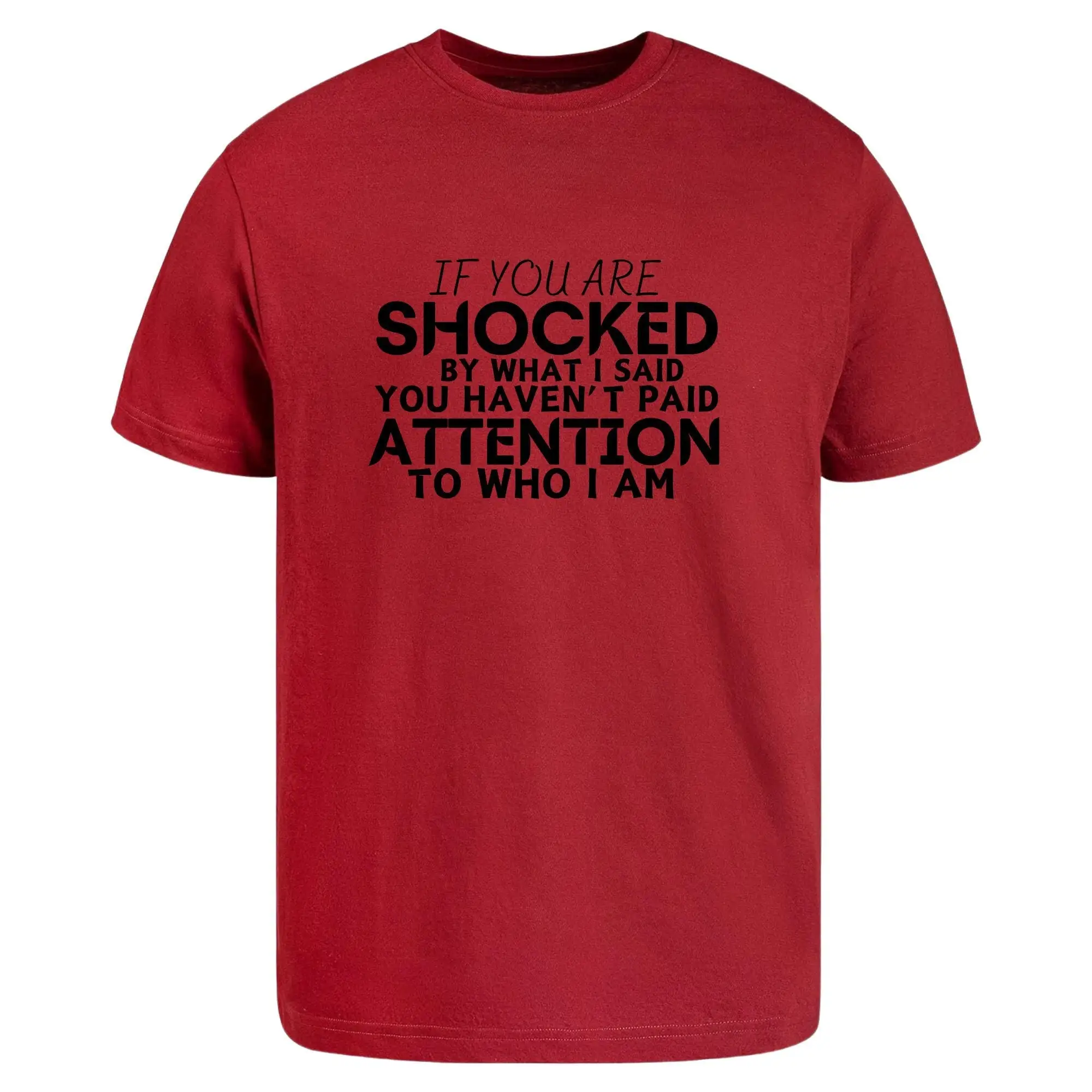 If You Are Shocked By What I Said Haven'T Paid Attention To Who Am Funny T Shirt For Father