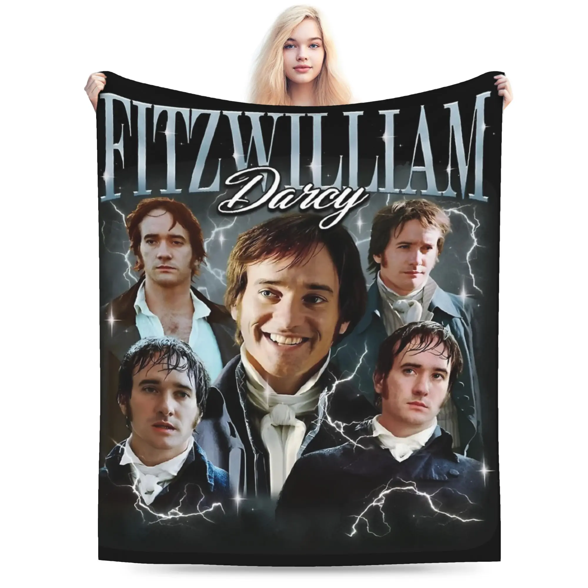 Fitzwilliam Darcy Pride and Prejudice Movies Blankets Flannel Print  Thin Throw Blanket for Bed Bedroom Plush Thin Quilt