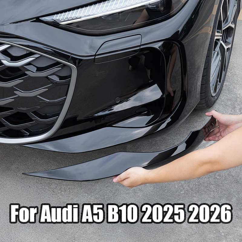 

Для Audi A5 B10 2025 2026, угловая защита переднего бампера автомобиля, материал ABS, внешняя модификация, часть