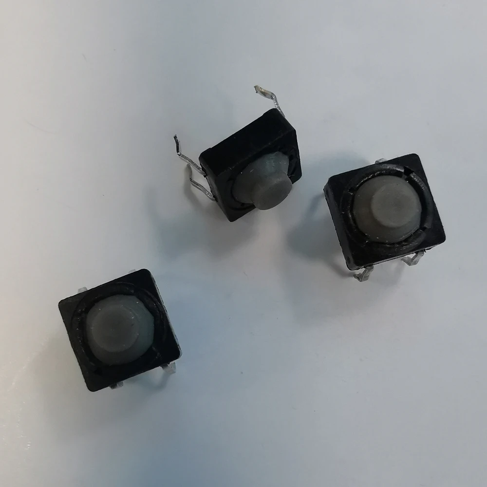 20pcs/Lot 8x8x5MM 4PIN G77 Conductive Silicone Soundless Tactile Tact Push Button Micro Switch Self-Reset