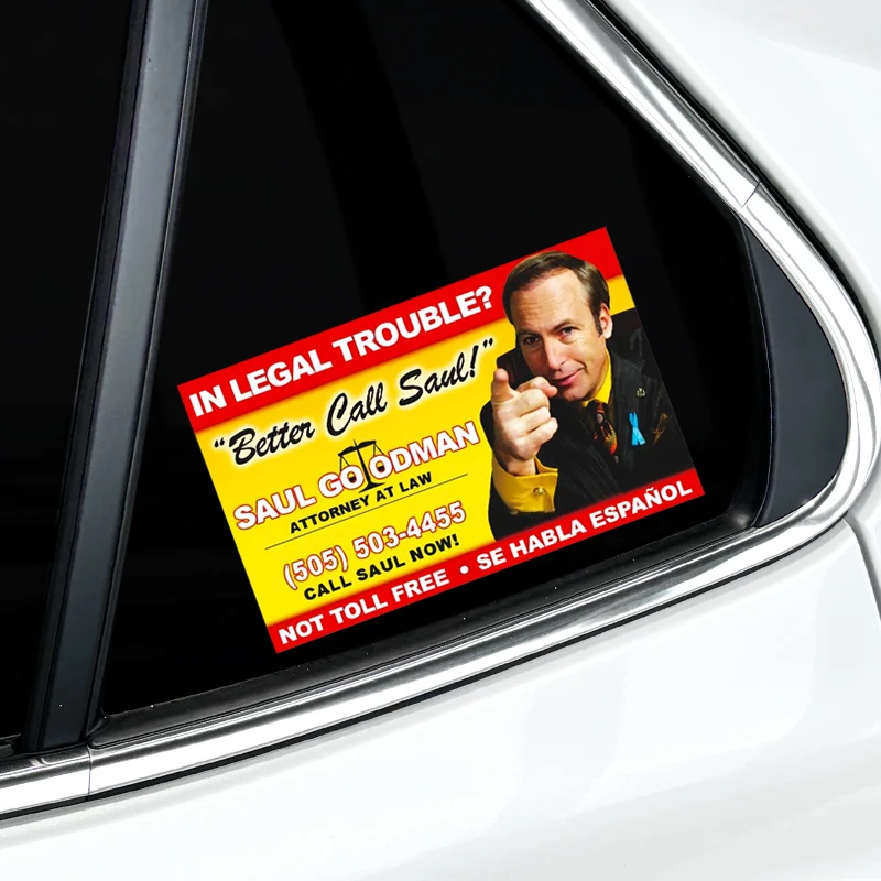 Better Call Saul Motorcycle Stickers Funny for Motorbike Fuel Tank Electric Scooter Car Window Bumper Waterproof Vinyl Decals