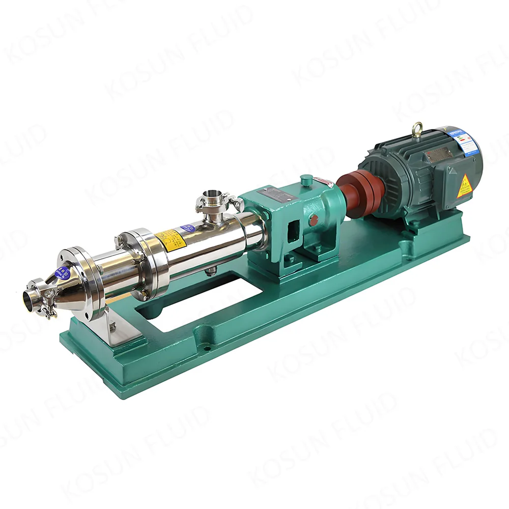 Stainless Steel Sanitary Single Screw Mono Progressive Cavity Screw Pump