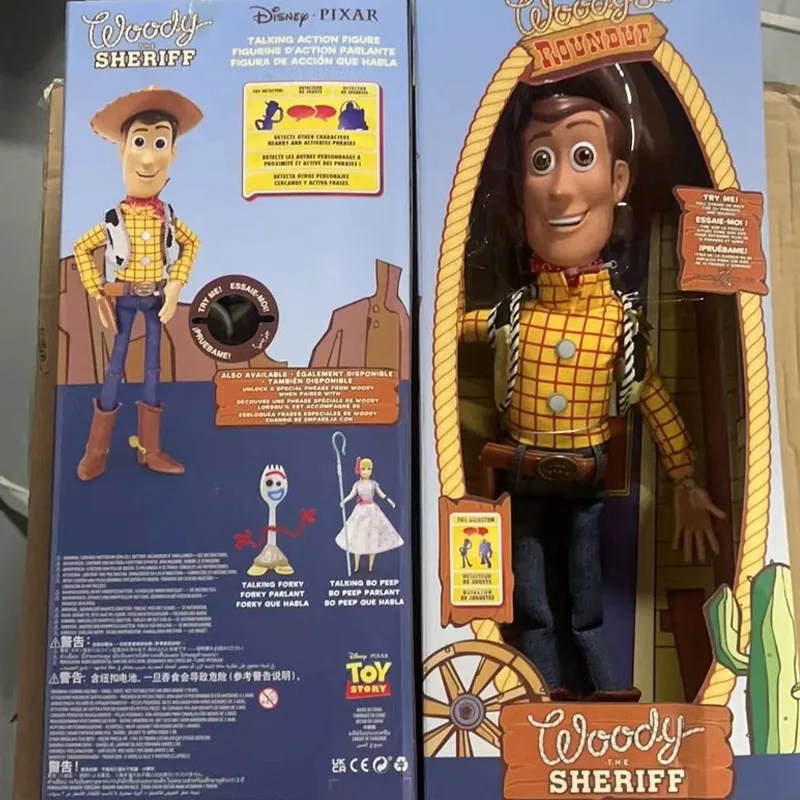 40 cm Disney Toy Story 4 Figurka anime Talking Woody Buzz Jessie Figurki akcji Dekoracja Kolekcja modeli Świąteczne zabawki Prezenty