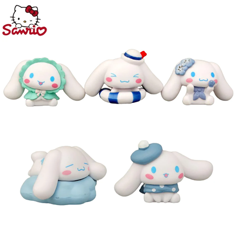 Cinnamoroll 3Cm Figure Sanrio  Anime Doll Toys Action Decorative Ornament Five Style Toy Gifts for Girls Friends Children