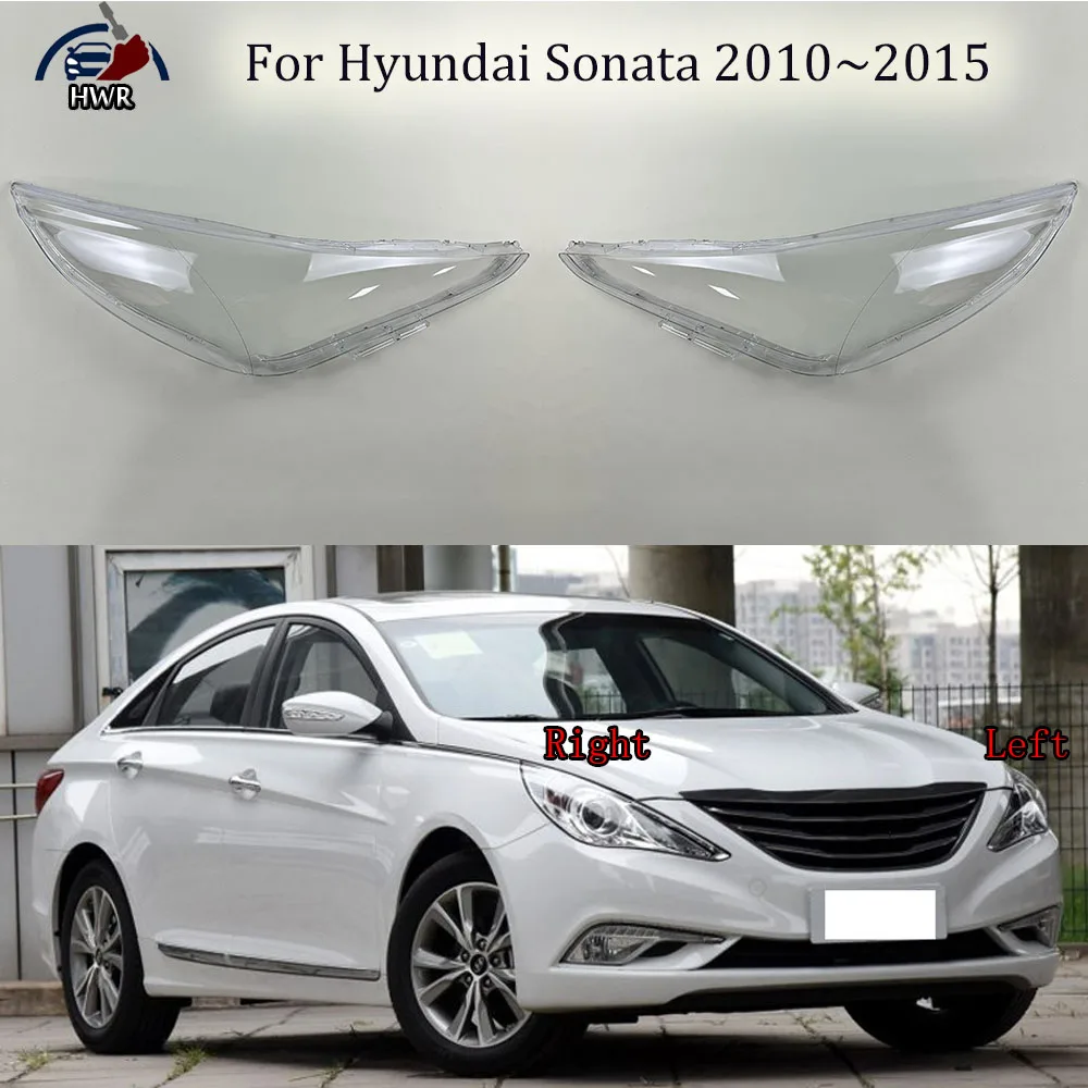 

For Hyundai Sonata 2010 2011 2012 2013 2014 2015 Headlamp Transparent Lampshade Shell Masks Headlight Cover Lens Plexiglass