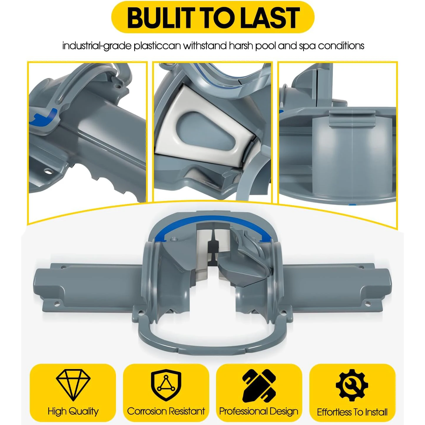 Middle Engine Housing Assembly Replace for Zodiac MX8 / MX8 Elite Fix & Rebuild Baracuda Suction Pool Cleaner with Ramp 2 Seals image 2