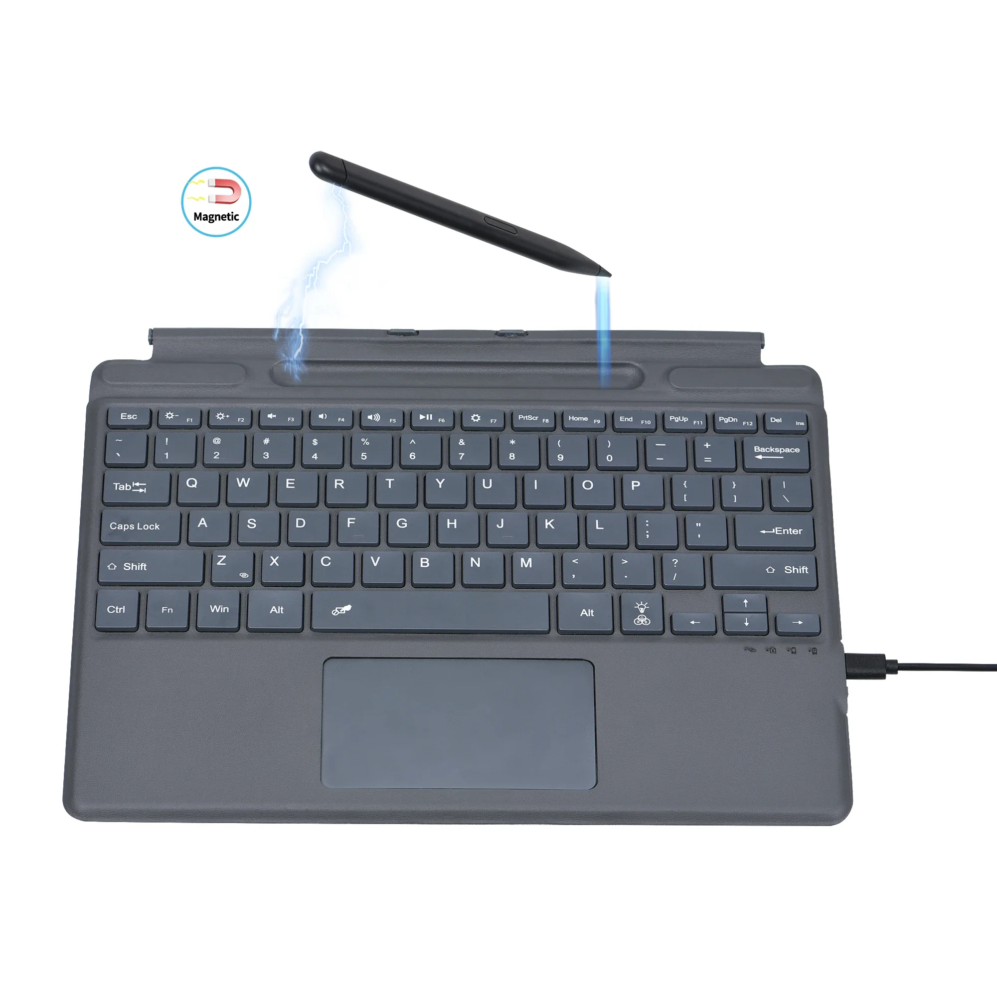 Imagem -06 - Teclado Trackpad sem Fio Retroiluminado Rgb Microsoft Surface Pro x Surface Pro go 3