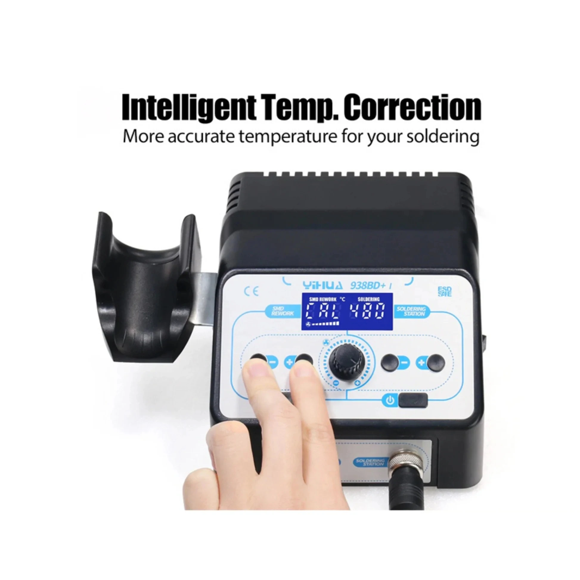 YIHUA 938BD+I Soldering Iron Hot Air Soldering Station  Digital Rework Station Phone Repair BGA SMD Solder Tool Welding Station