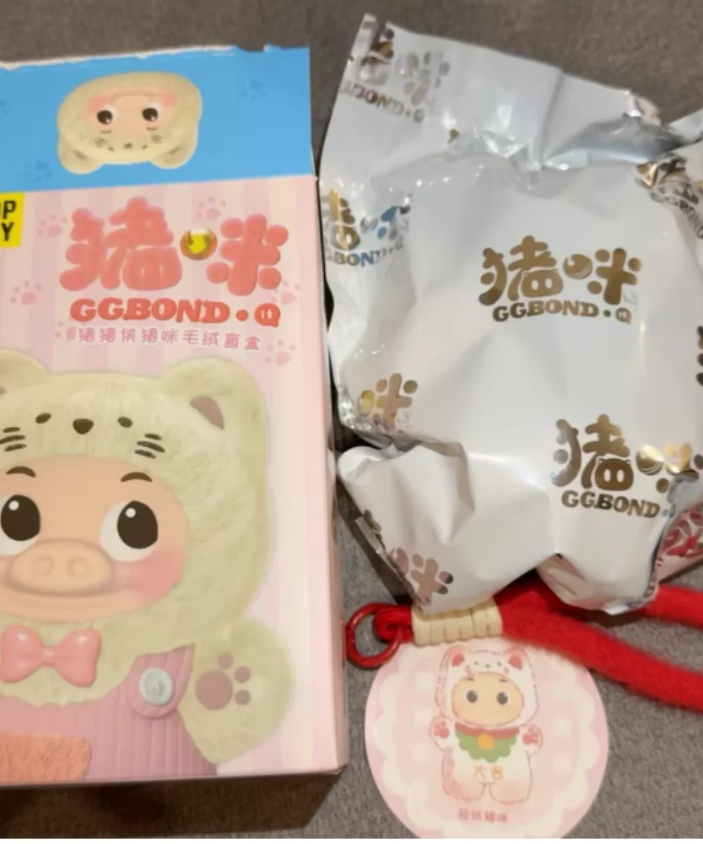 

GGbond Pig Rice Blind Box Виниловая фигурка для лица Сумка-сюрприз Подвеска Mystery box Аниме Кукла Коллекционный брелок Игрушки