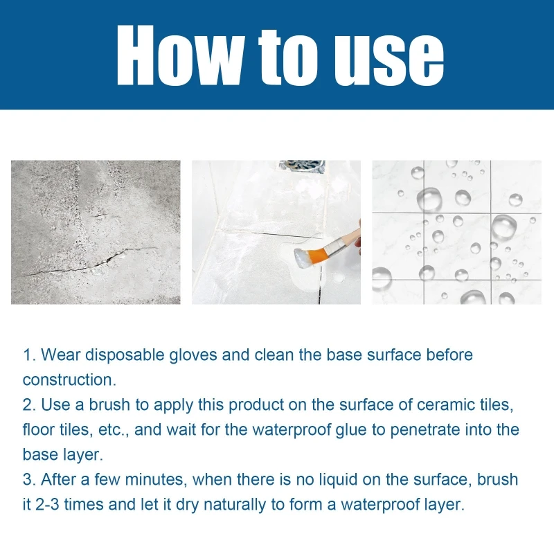 عامل شفاف مقاوم للماء عامل مقاوم للتسرب غير مرئي مقاوم للماء للسقف