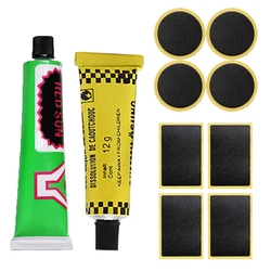 Bike Flat Tire Repair Kit Tool Set Bicycle Tire Tyre Tube Patching Glue Rubber Adhesive Repair Tool Universal Tire Repair Glue