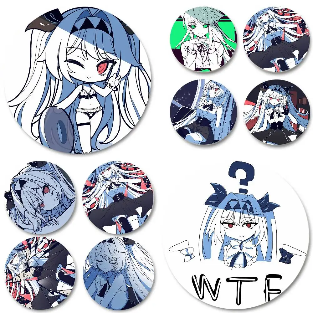 Kawaii Lilith Hot Game The Noexistencen of you and me Badge Metal Brooch for Bag Clothes Hat Decor Cosplay Accessories Gifts