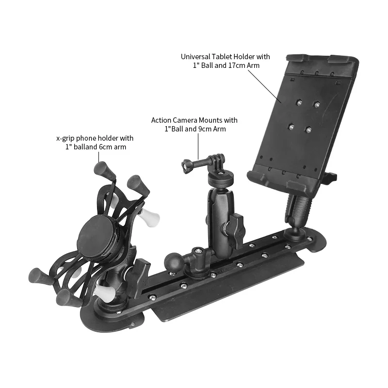 

VIN Mounts Dash Mount Platform Phone Holder for Wrangler JL for Gladiator - Jeep Compatible Multi-Device Mount for Ram Mounts