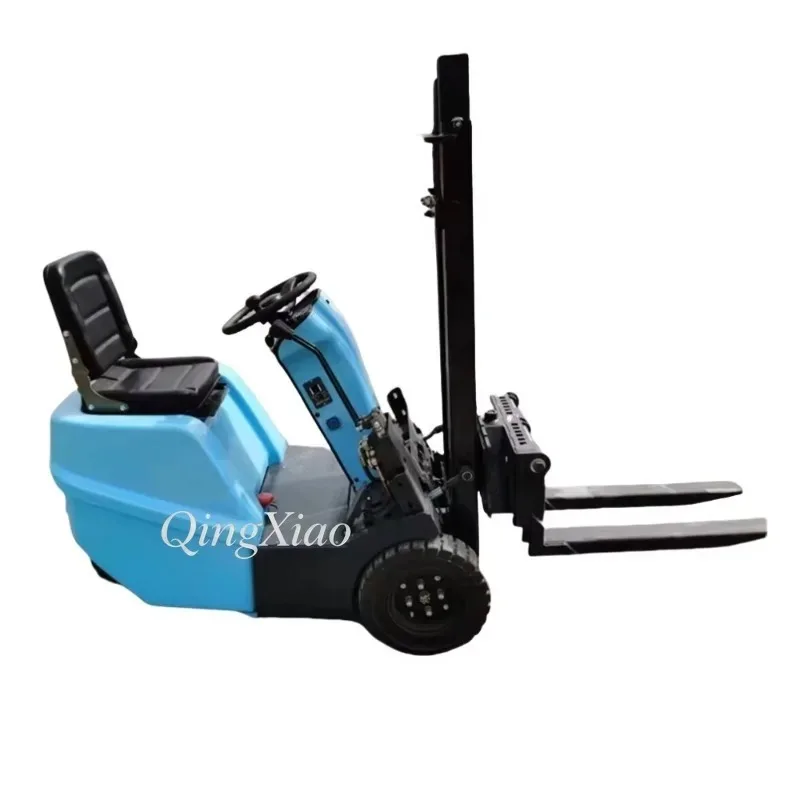 Warehouses Height Adjustable Compact Manual Forklift Stable For Goods Stacking Cargo Transport And Material Conveyance Jobs Use