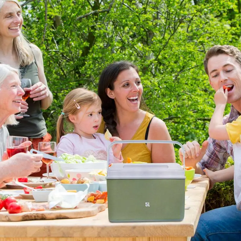 Kühlbox Kühlbox isoliert Eis kübel 5l tragbare Outdoor-Camping Isolier box für Camping Urlaub Strand