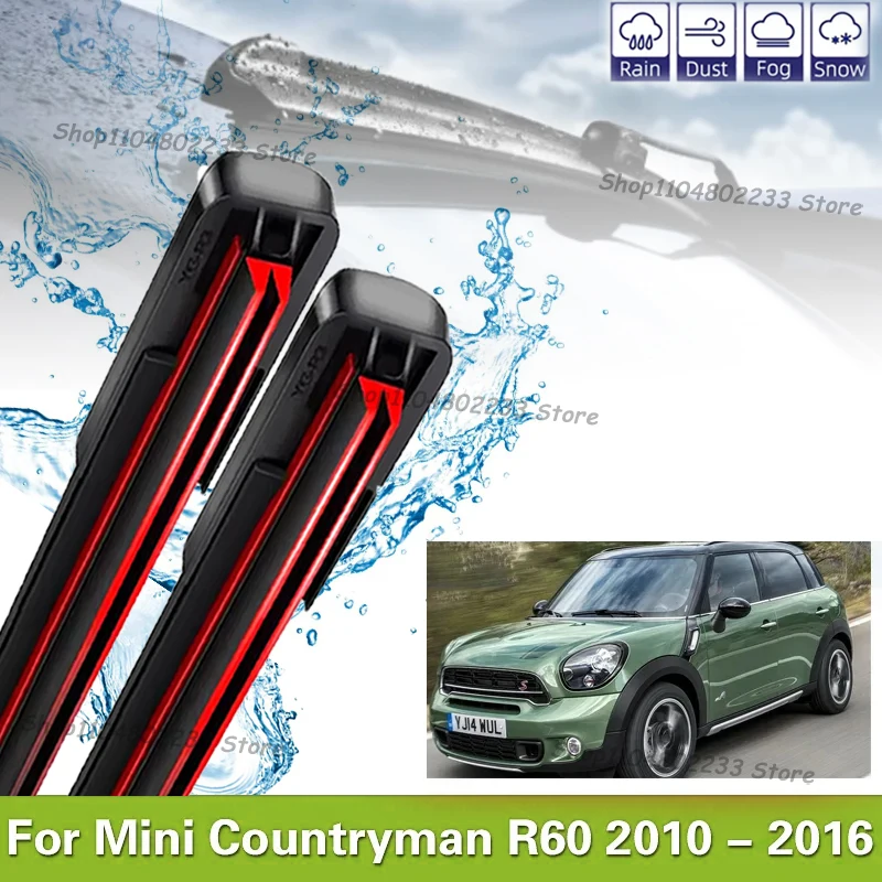 

2pcs Car Winshield Wiper For Mini Countryman R60 2010 - 2016 Front Windscreen Window Blades Accessories 2011 2012 2013 2014 2015