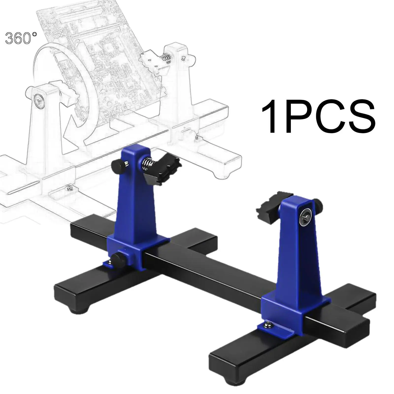 PCB Soldering and Assembly Stand Adjustable Versatile 18.9x6.7x5inch with 4 Rubber Feet Accessories Holding Device Tool Clamp