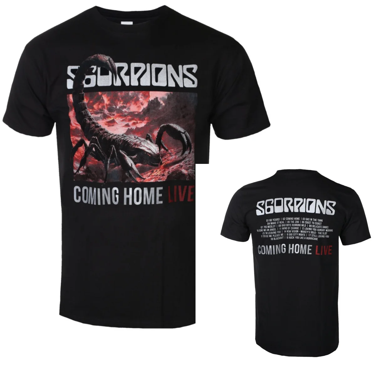 2026 Scorpions Band Graphic Cotton T-shirt Unisex Short Sleeve Fashion Brand Tee Luxury Casual Vintage Tees