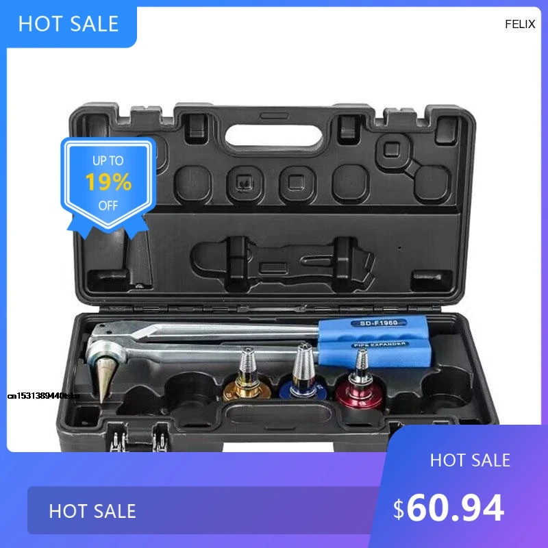 

0728 2025 Pipe Expander Kit SD-F1960 PVC Pipe Expander 16,20,25,32mm For Water And Radiator Connections With Cutter