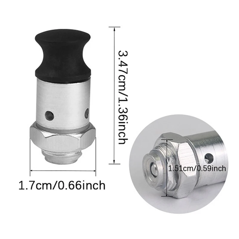 Aluminum Alloy Safe Limiting Valve Universal Cooker Jigger Valve Replacement Regulator Weight Pressure Control