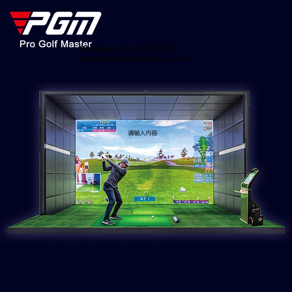 PGM MNQ001 Golf Simulator for Home Use 3D Swing Analyzer with Launch Monitor Indoor Training System & Virtual Course