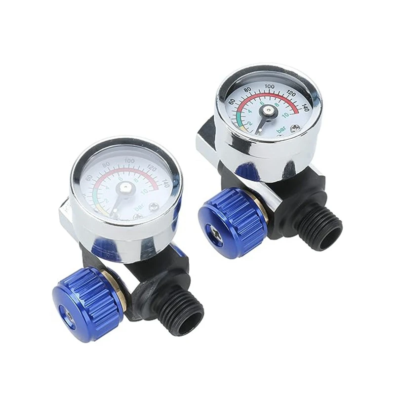 

Air Regulator Valve Air Pressure Regulator For Airbrush And Air Tools 2 Pcs 1/4Inch