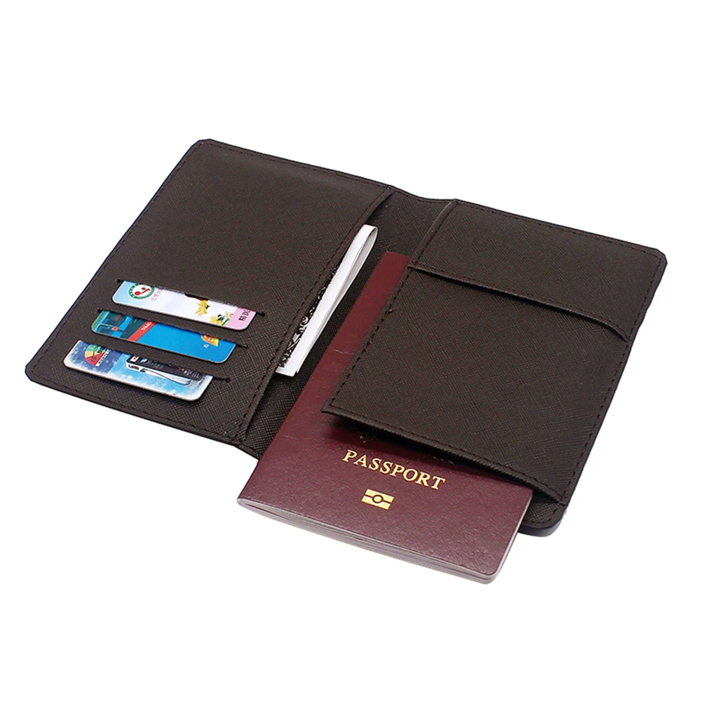 New Arrival Freemasonry sign design Passport Cover Men Women Leather Slim ID Card Travel Holder Pocket Wallet Purse Money Case