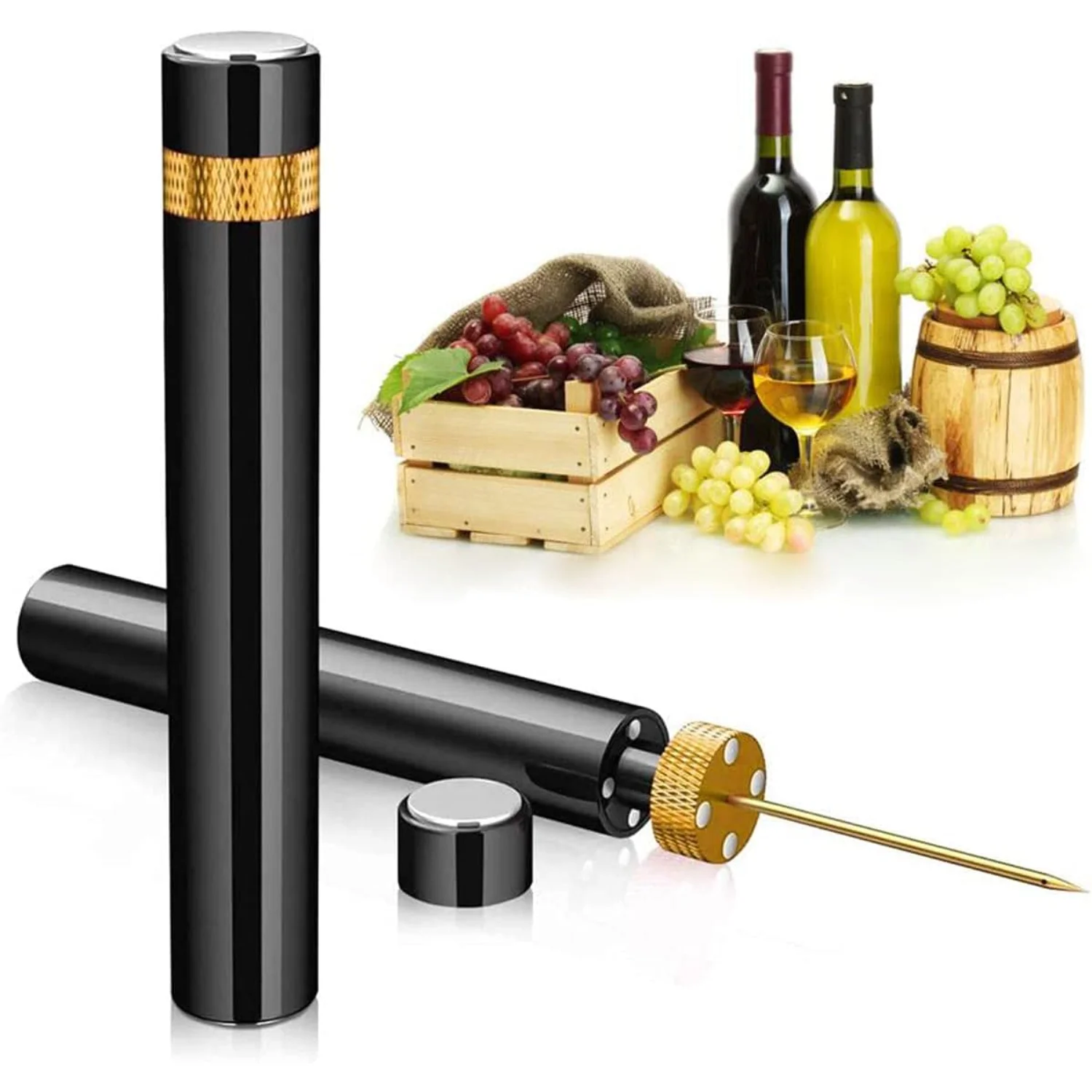 Mini Wine Opener | Travel Portable Pocket Air Pressure  Wine Bottle Opener | Assemblable Design Corkscrew 7S Quick Bottle Openin