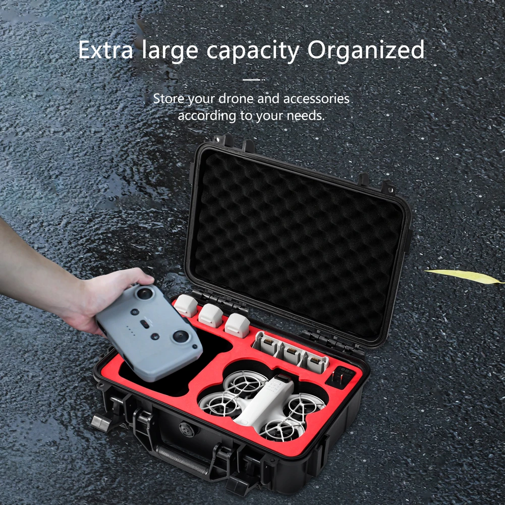 Portable Storage Case Explosion-proof Hard Shell Box Waterproof Safety Handbag with Shoulder Strap for DJI Neo Drone Accessories
