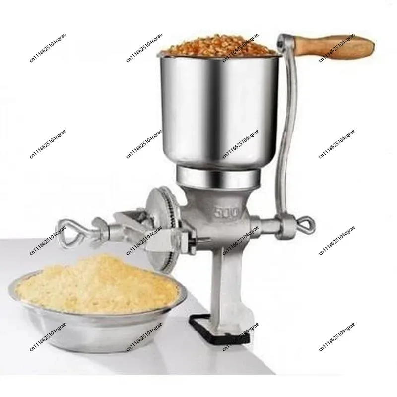 Manual Grinder, Hand Cranked Food, Corn, Coffee Beans, Household Stainless Steel Grinder
