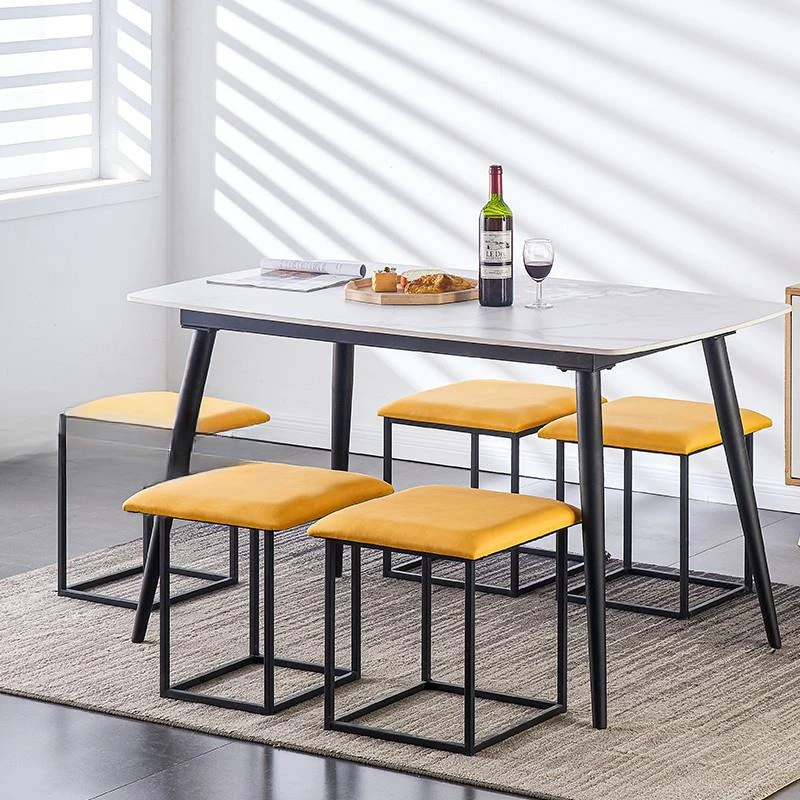 4 Rubik's Cube Stool Combination Household Small Low Bench Dining Table Spare Stool Stacking Can Be Stored Multi-Function